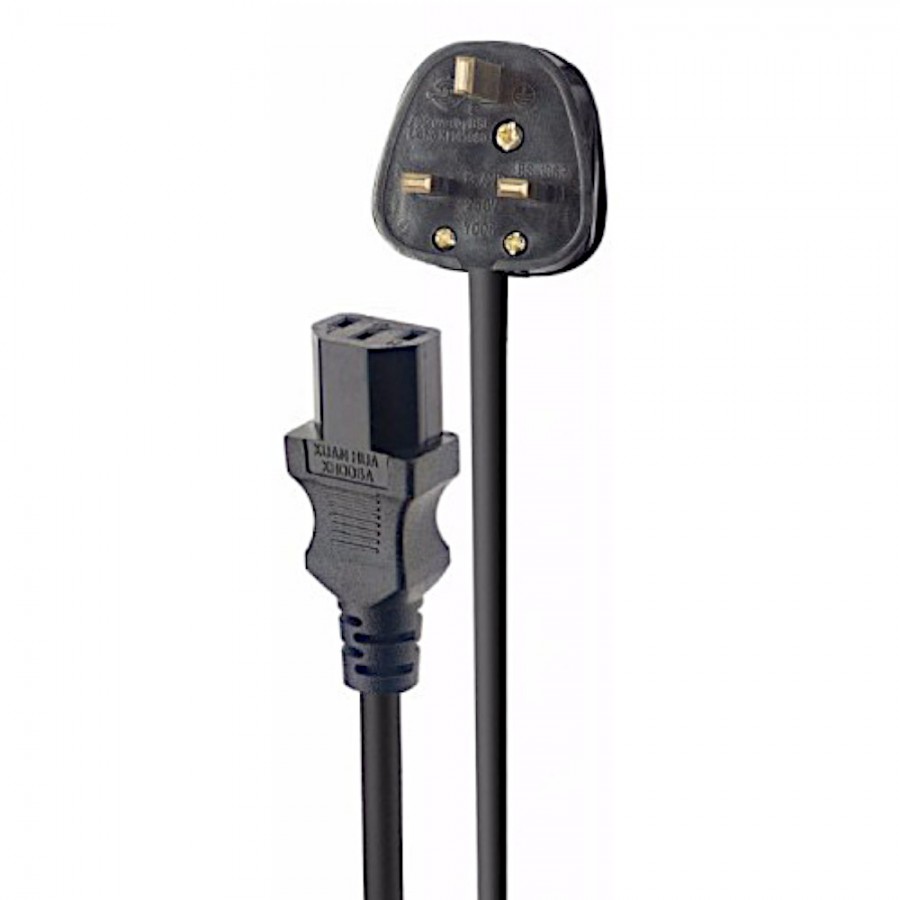 Stagg SPW1 IEC Power Cable/Kettle Lead, Irish Plug, 1.5m